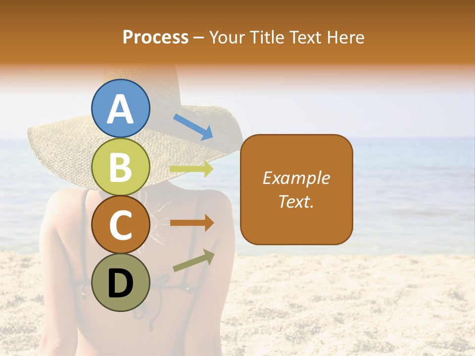 Girl Woman Tourist PowerPoint Template