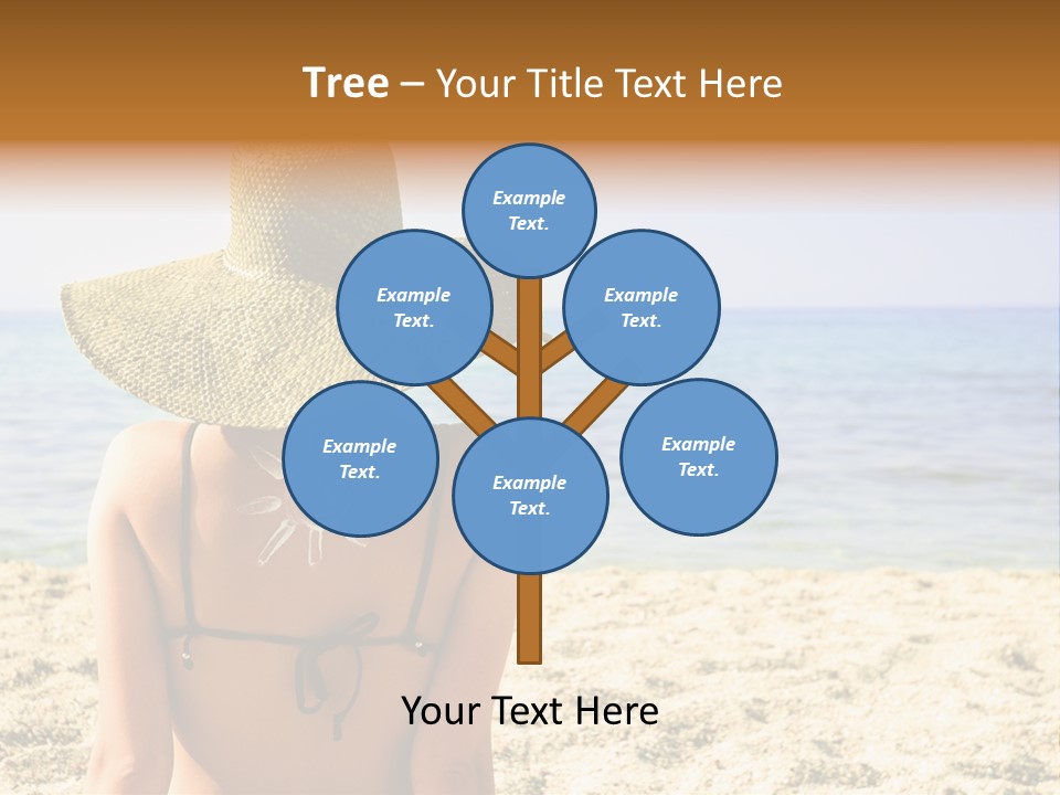 Girl Woman Tourist PowerPoint Template