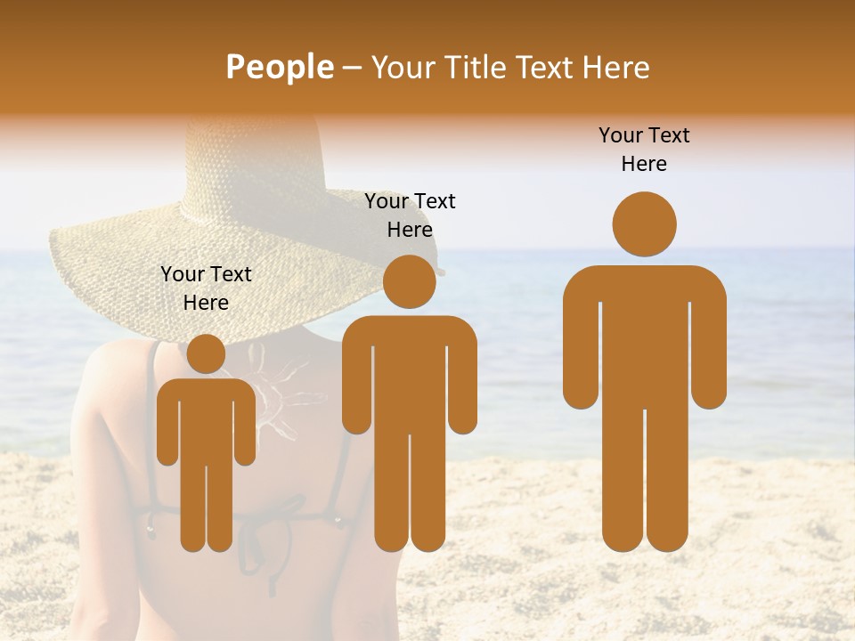 Girl Woman Tourist PowerPoint Template