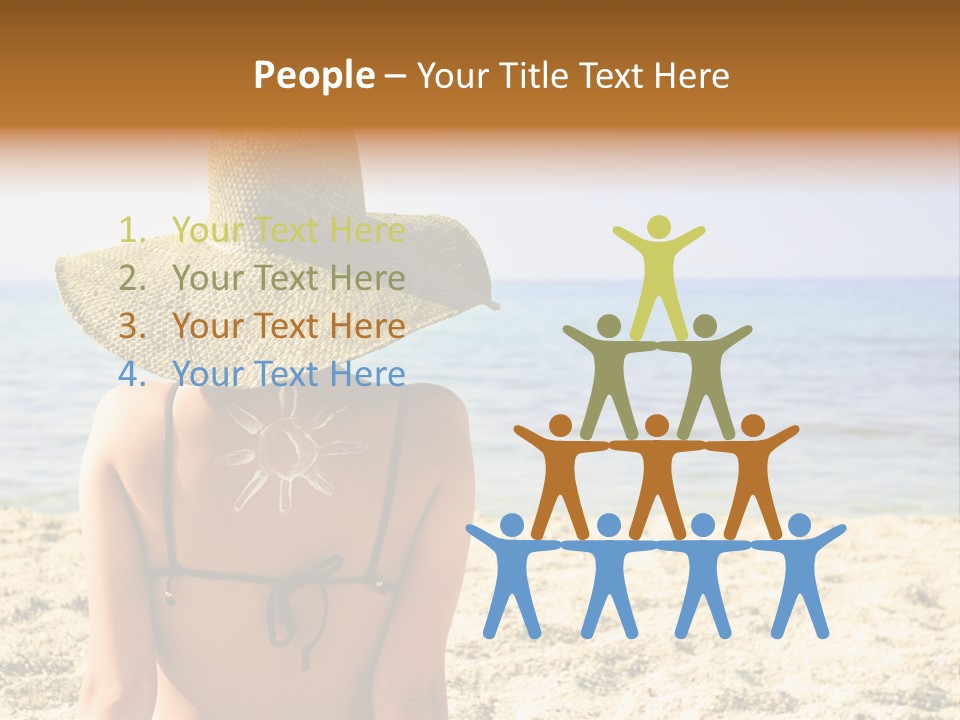 Girl Woman Tourist PowerPoint Template