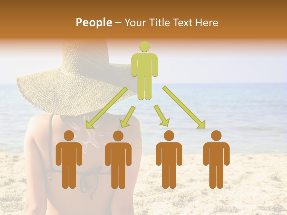 Girl Woman Tourist PowerPoint Template