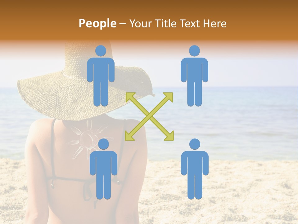 Girl Woman Tourist PowerPoint Template