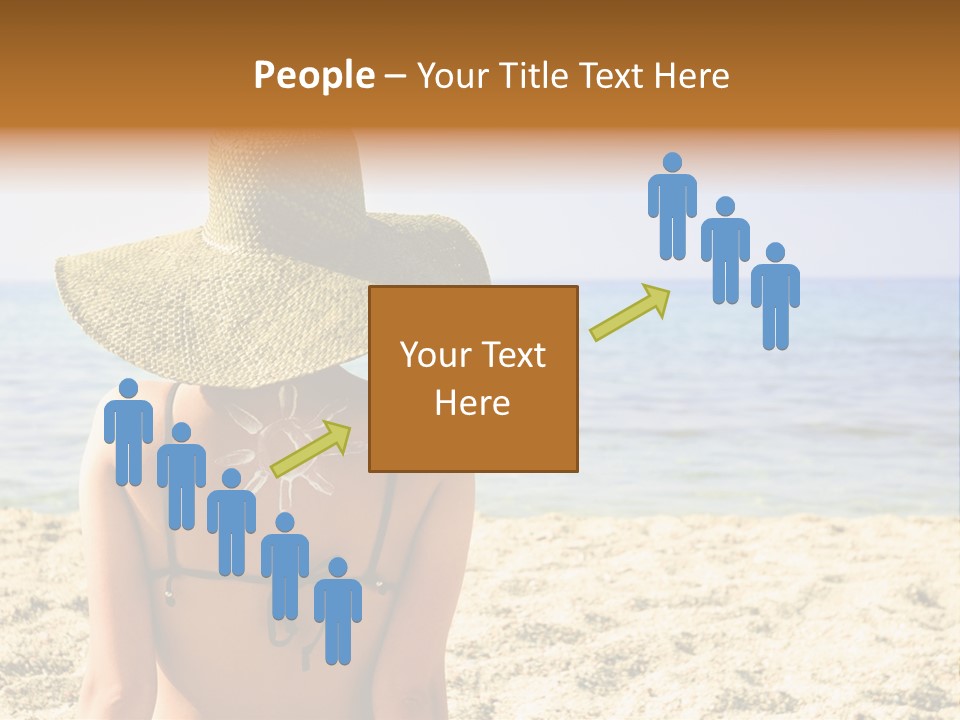 Girl Woman Tourist PowerPoint Template