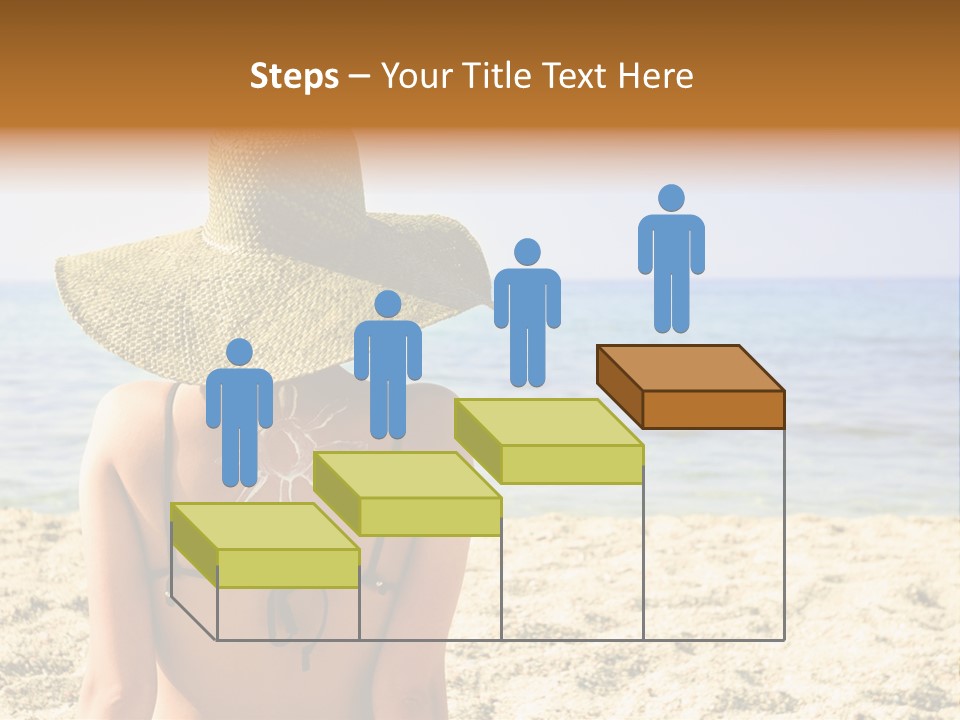 Girl Woman Tourist PowerPoint Template