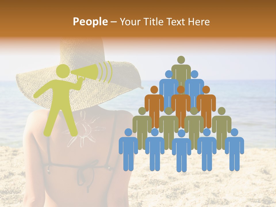 Girl Woman Tourist PowerPoint Template