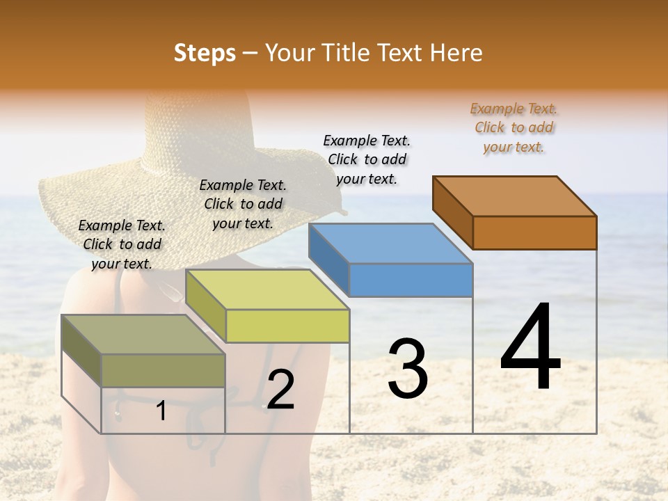 Girl Woman Tourist PowerPoint Template