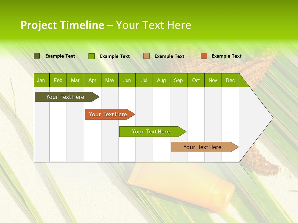 Turquoise Sunbathing Caribbean PowerPoint Template