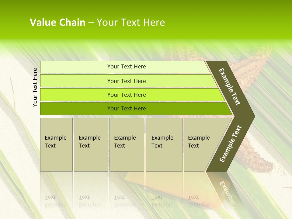 Turquoise Sunbathing Caribbean PowerPoint Template