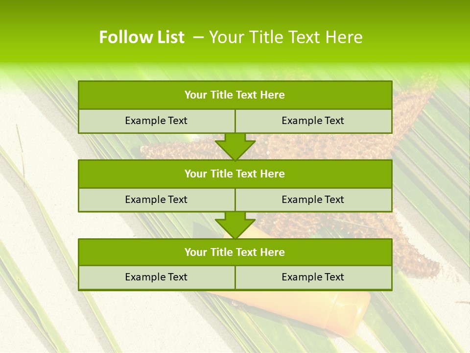 Turquoise Sunbathing Caribbean PowerPoint Template
