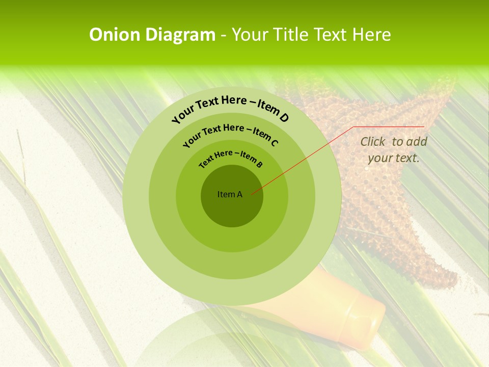 Turquoise Sunbathing Caribbean PowerPoint Template