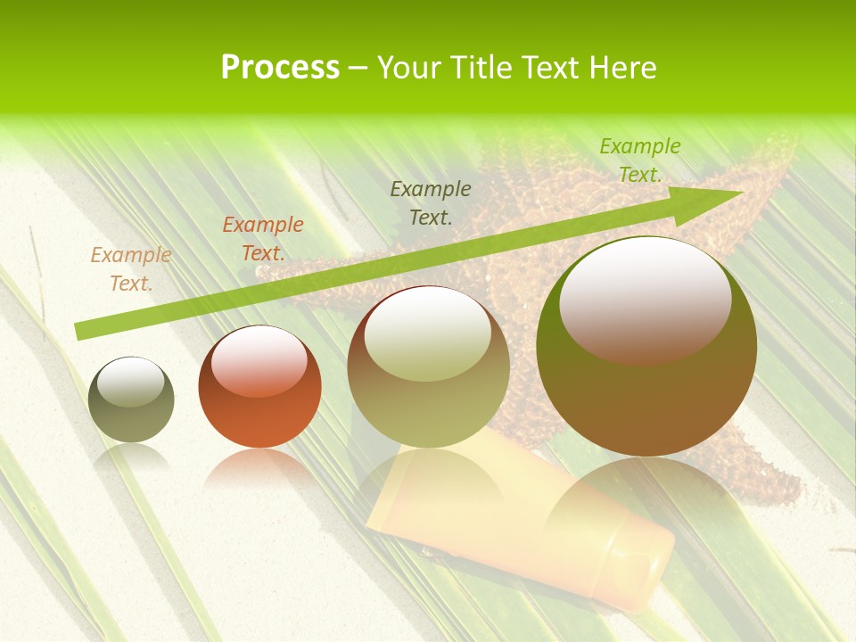 Turquoise Sunbathing Caribbean PowerPoint Template