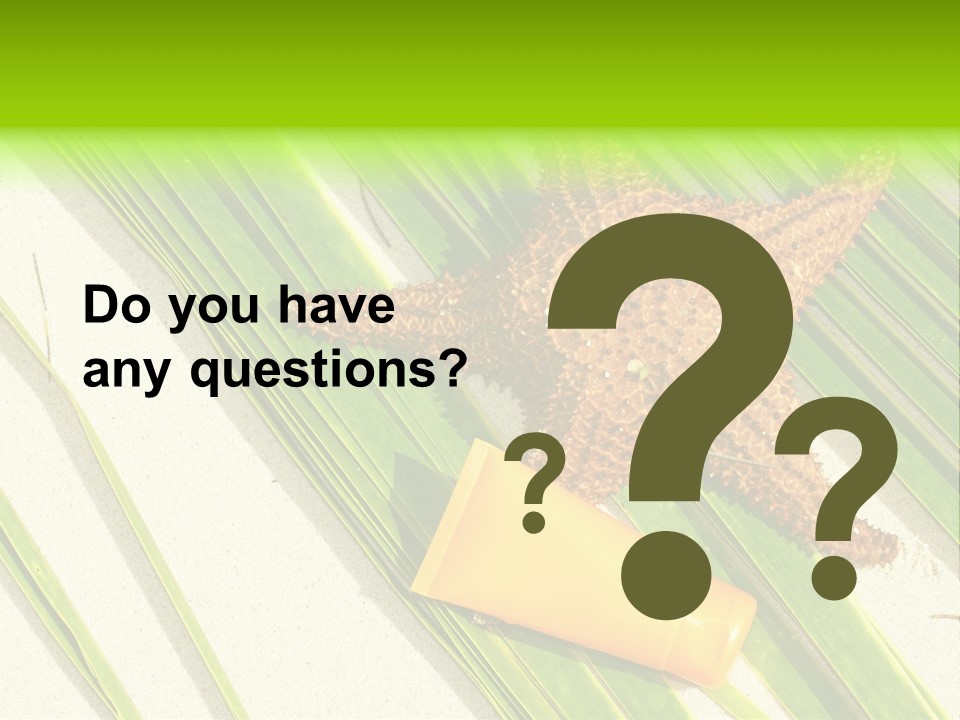 Turquoise Sunbathing Caribbean PowerPoint Template