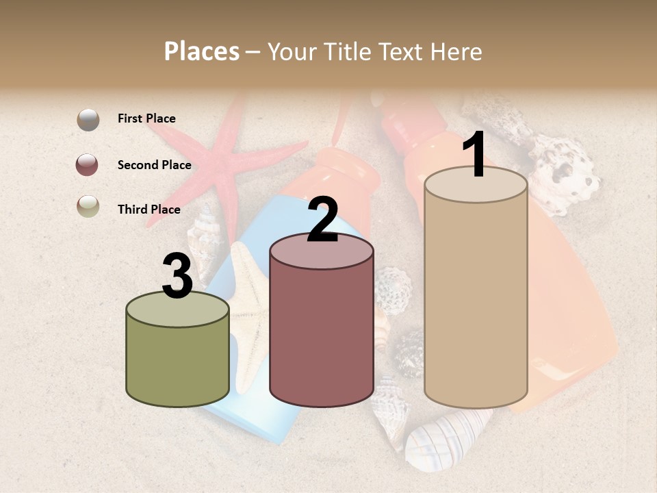 Sunblock Sand Creme PowerPoint Template