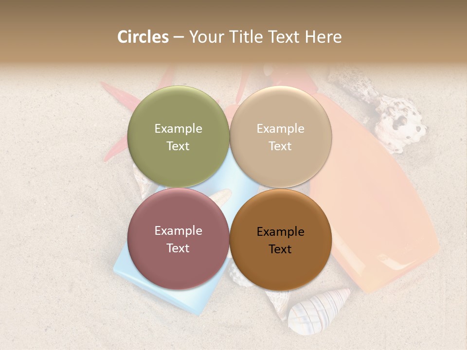 Sunblock Sand Creme PowerPoint Template