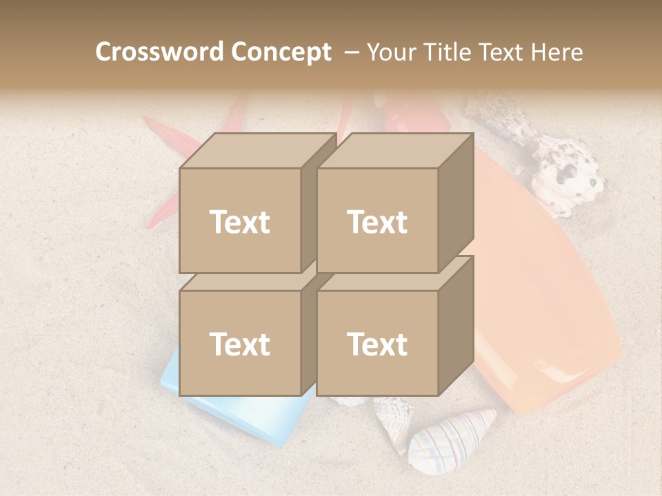 Sunblock Sand Creme PowerPoint Template