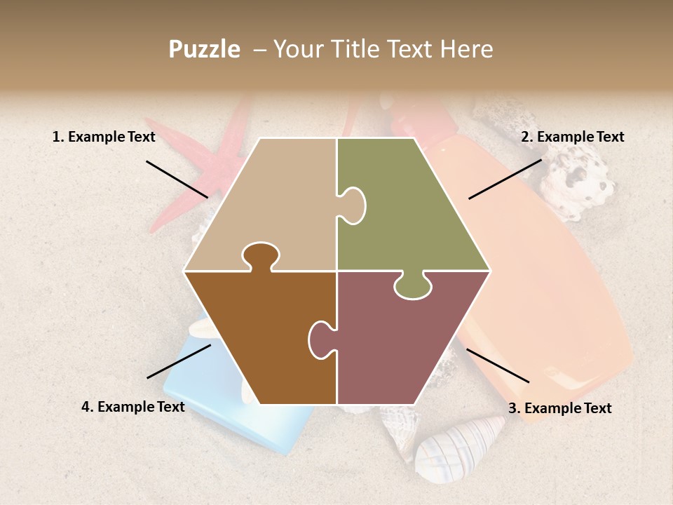Sunblock Sand Creme PowerPoint Template