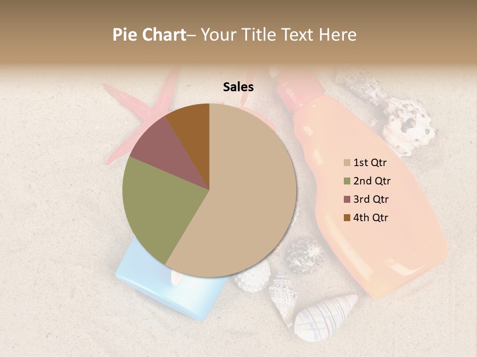 Sunblock Sand Creme PowerPoint Template