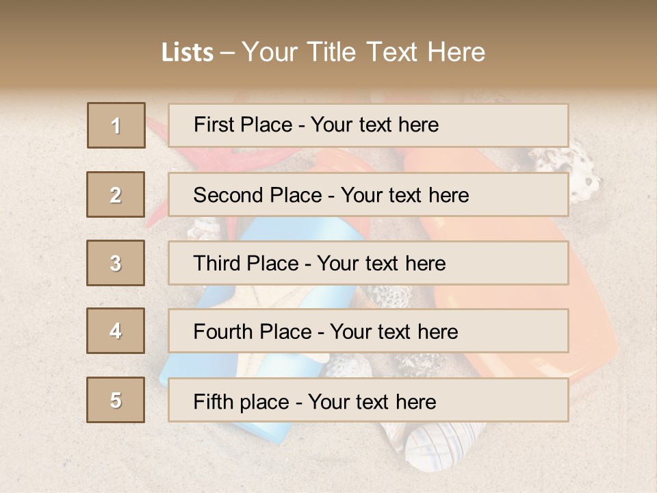 Sunblock Sand Creme PowerPoint Template