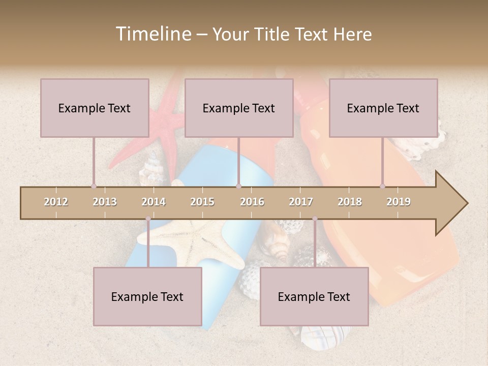 Sunblock Sand Creme PowerPoint Template