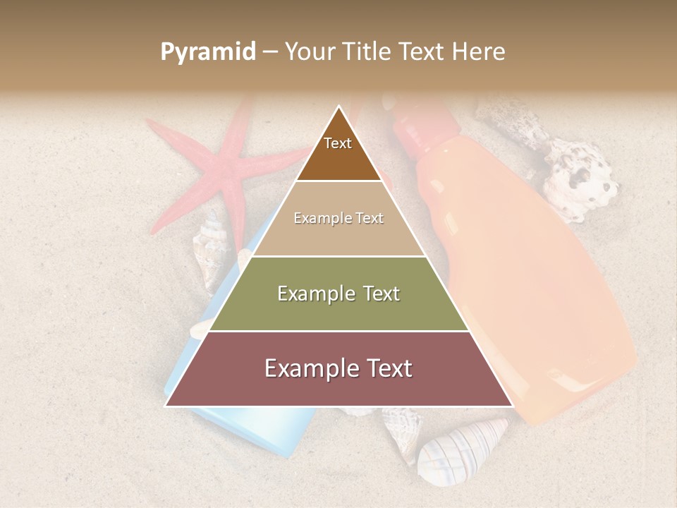 Sunblock Sand Creme PowerPoint Template