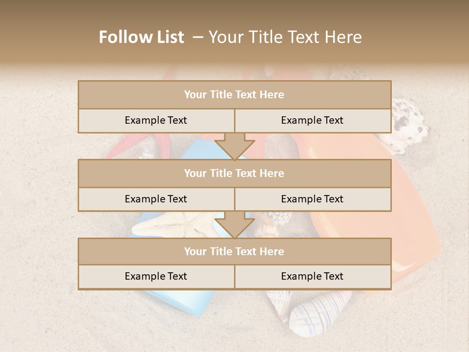 Sunblock Sand Creme PowerPoint Template