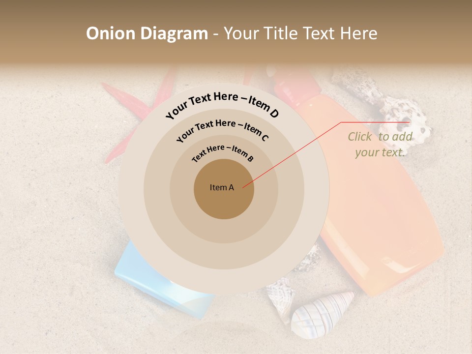 Sunblock Sand Creme PowerPoint Template