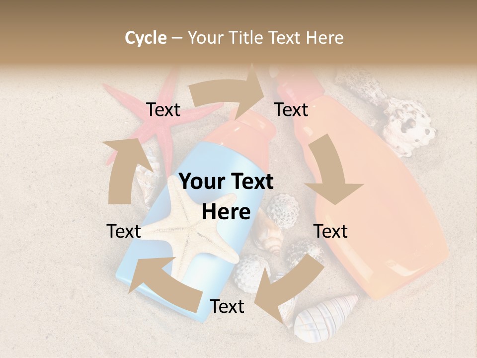 Sunblock Sand Creme PowerPoint Template