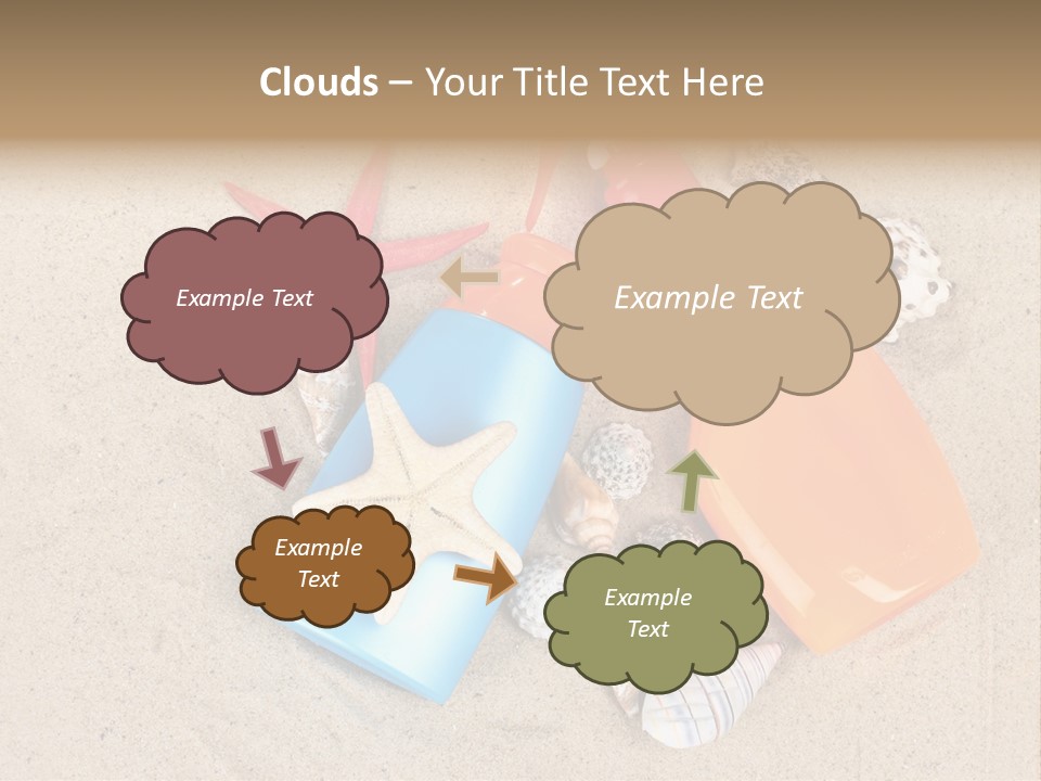 Sunblock Sand Creme PowerPoint Template