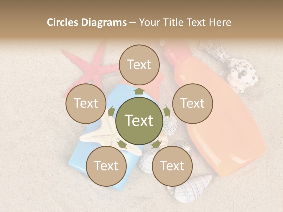 Sunblock Sand Creme PowerPoint Template