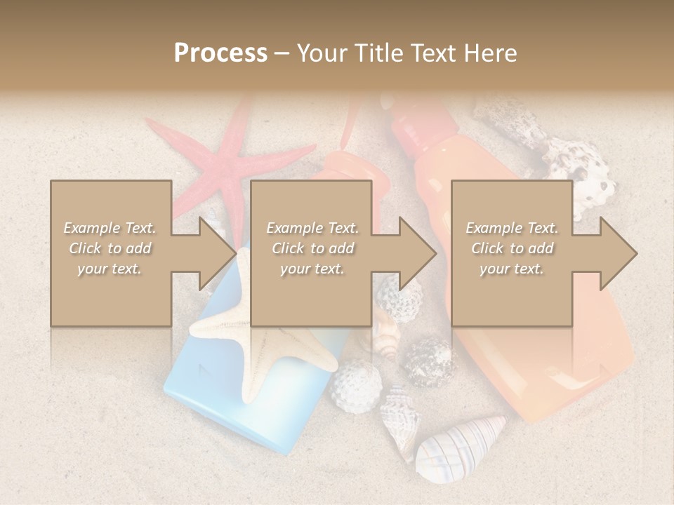 Sunblock Sand Creme PowerPoint Template