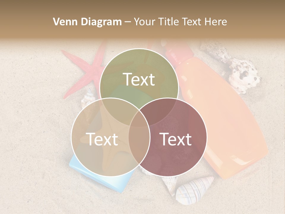 Sunblock Sand Creme PowerPoint Template