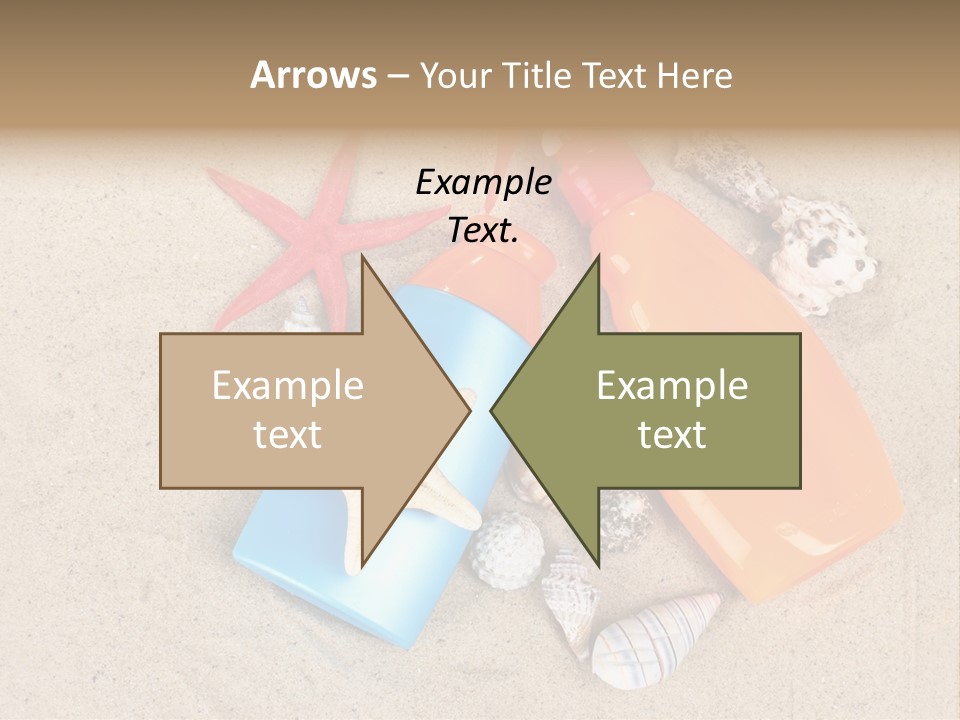 Sunblock Sand Creme PowerPoint Template