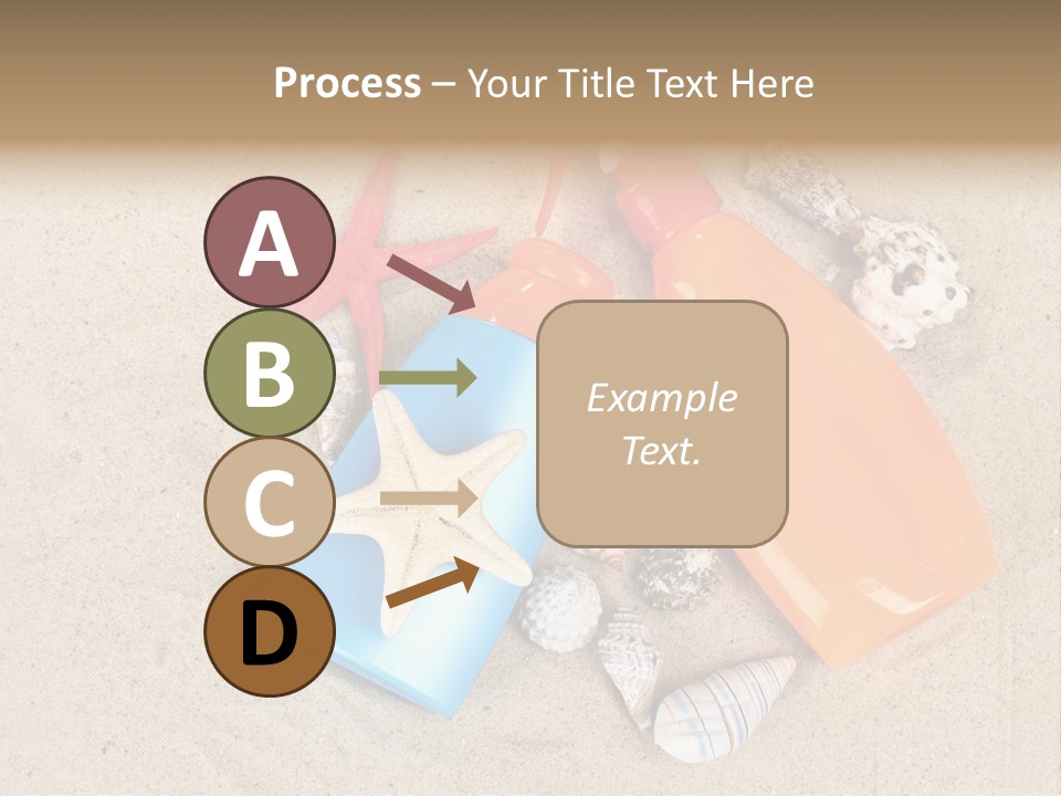 Sunblock Sand Creme PowerPoint Template