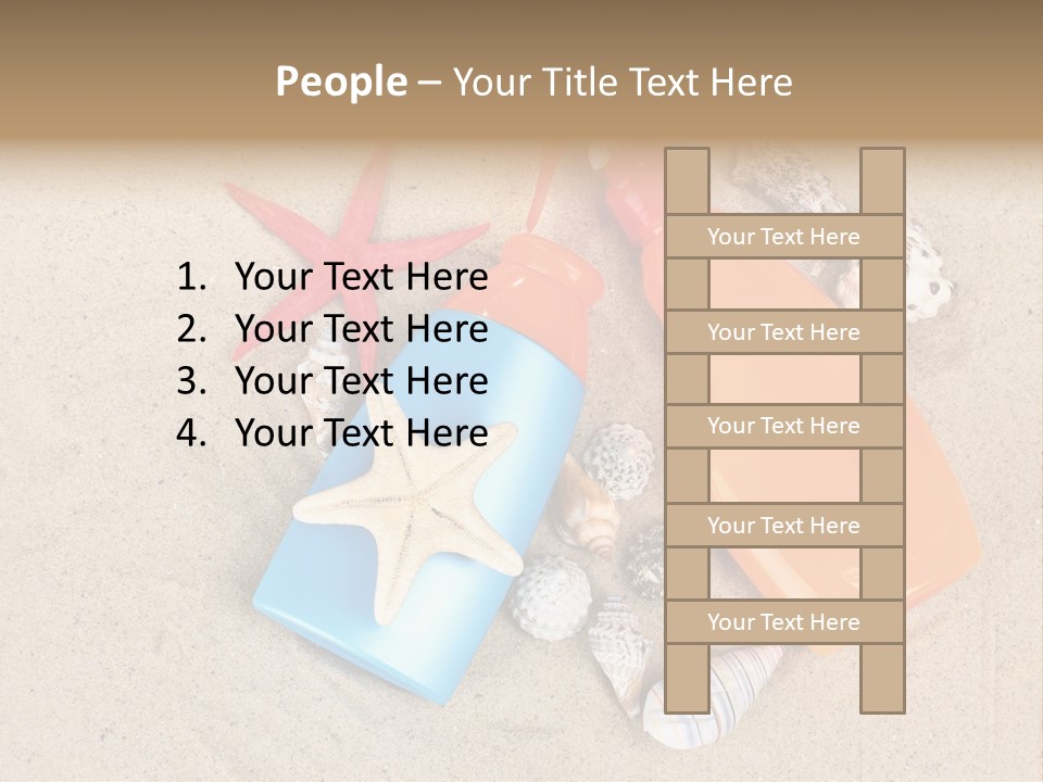 Sunblock Sand Creme PowerPoint Template
