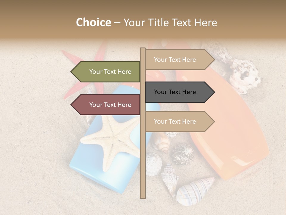 Sunblock Sand Creme PowerPoint Template