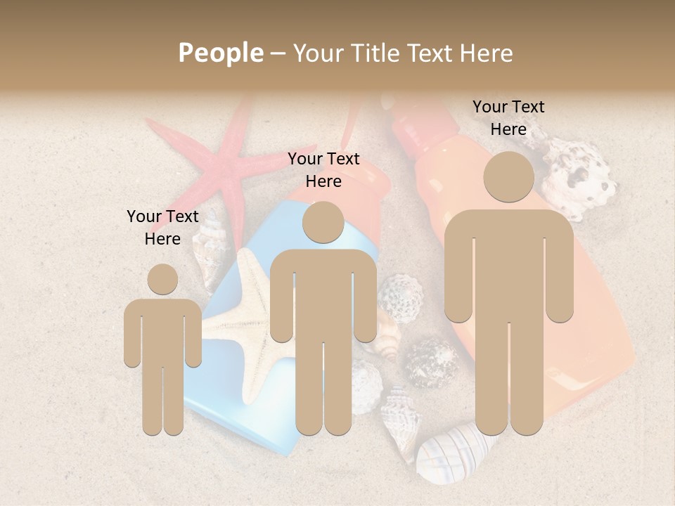 Sunblock Sand Creme PowerPoint Template