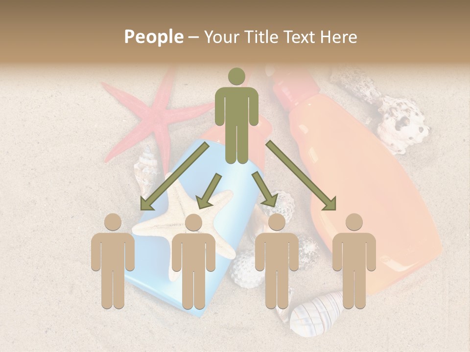 Sunblock Sand Creme PowerPoint Template