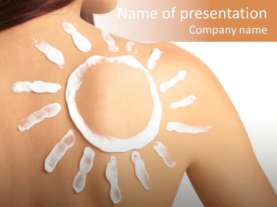 Sunblock Beach Summer PowerPoint Template