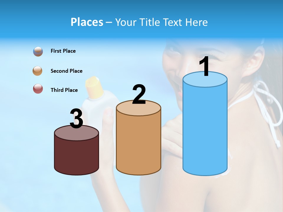 Sunbathing People Sun PowerPoint Template