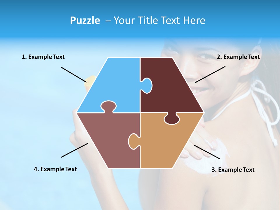 Sunbathing People Sun PowerPoint Template