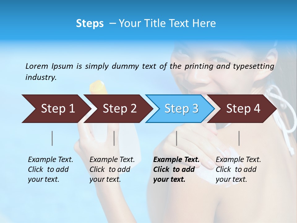 Sunbathing People Sun PowerPoint Template