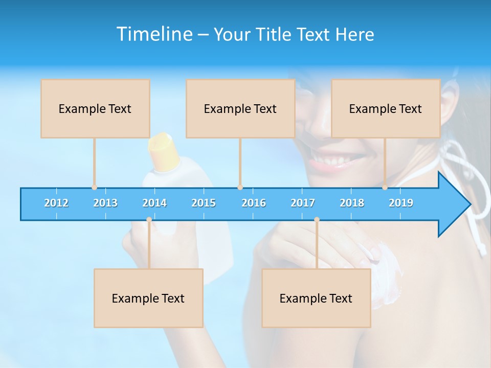 Sunbathing People Sun PowerPoint Template