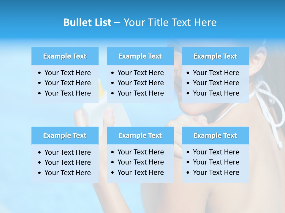 Sunbathing People Sun PowerPoint Template