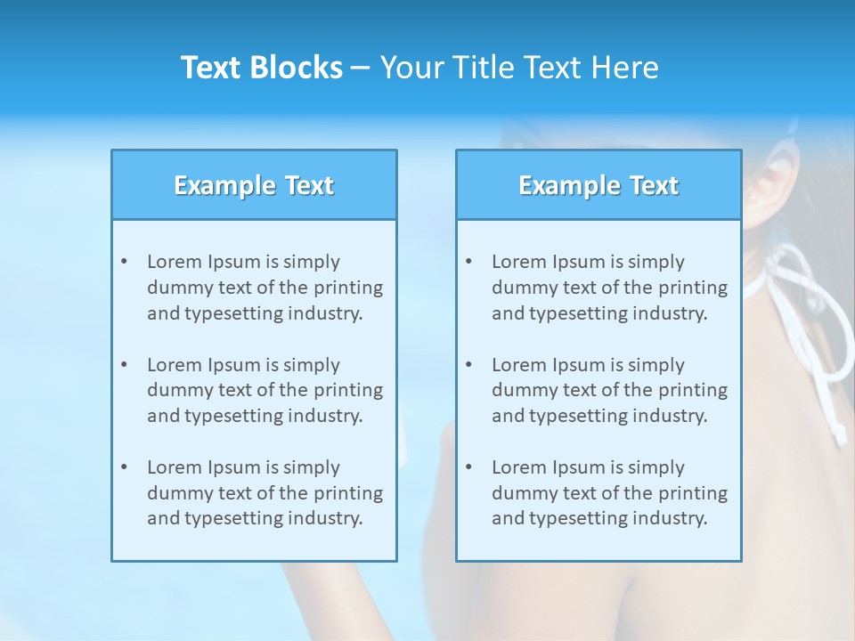 Sunbathing People Sun PowerPoint Template
