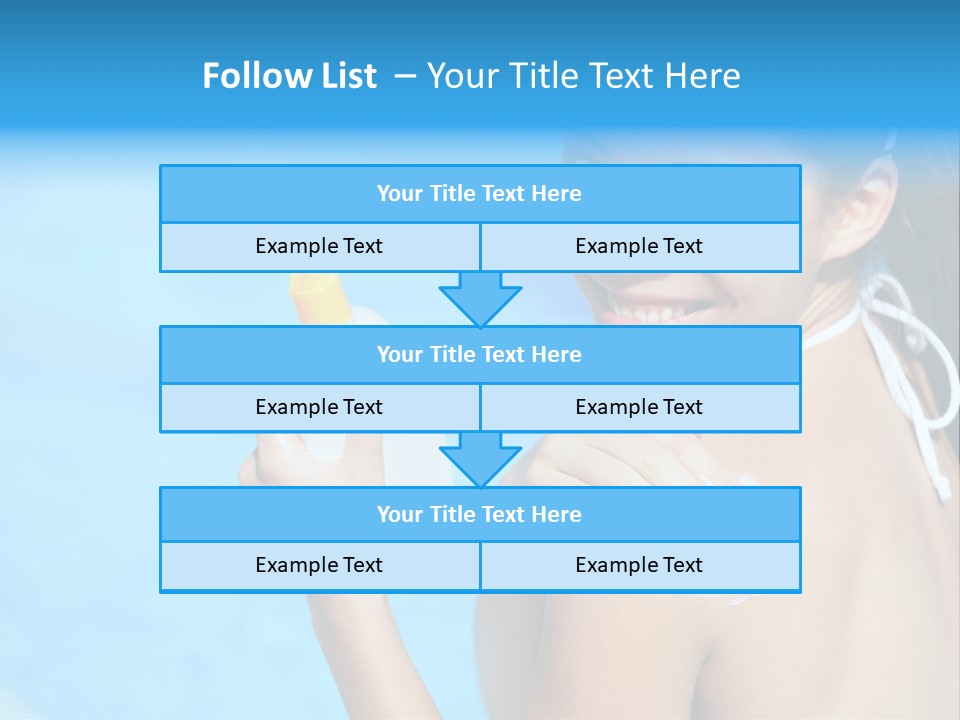 Sunbathing People Sun PowerPoint Template