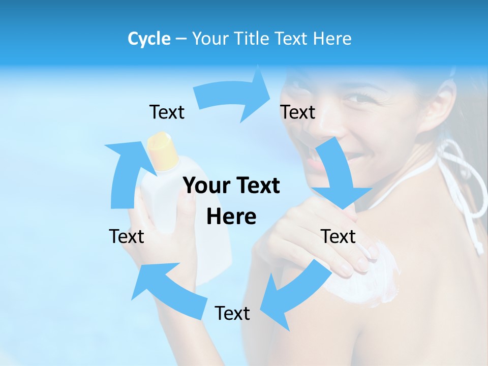 Sunbathing People Sun PowerPoint Template