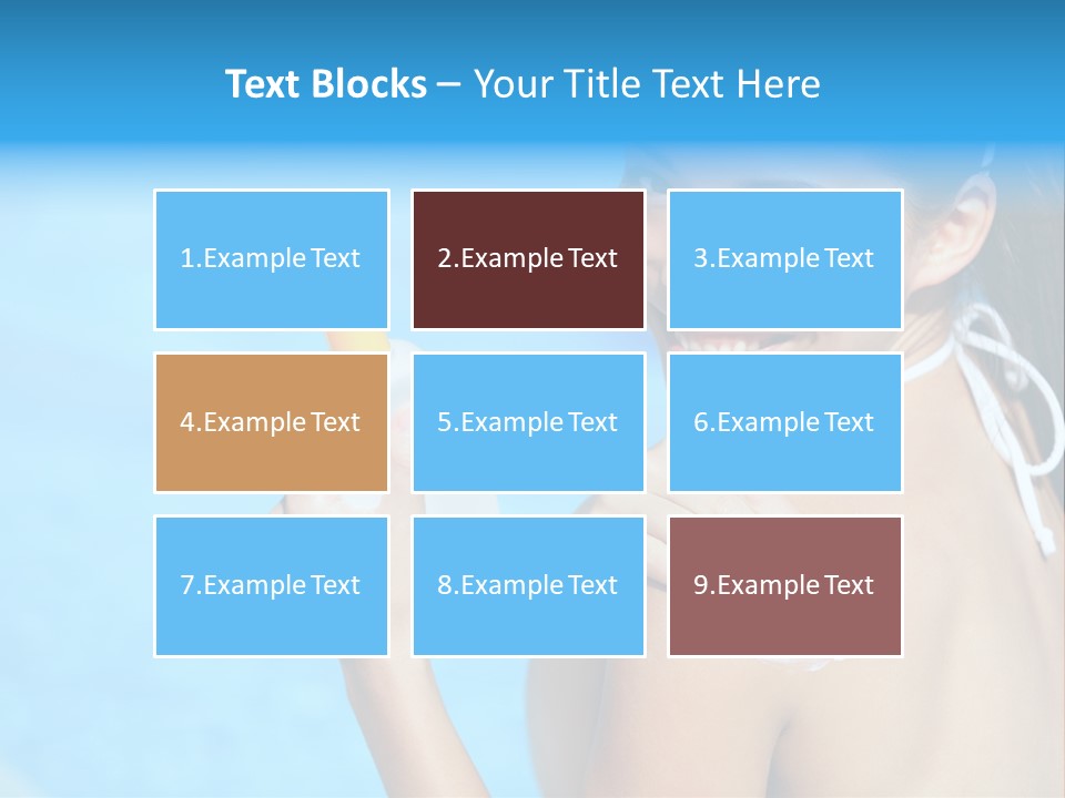 Sunbathing People Sun PowerPoint Template