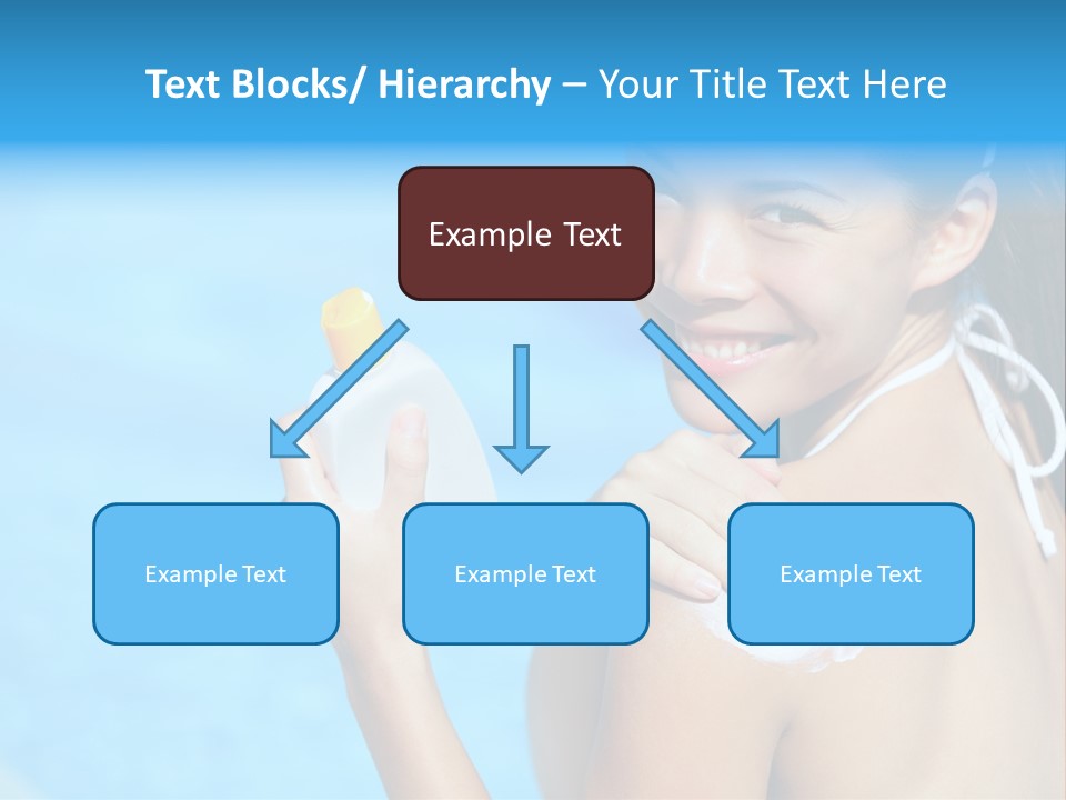 Sunbathing People Sun PowerPoint Template