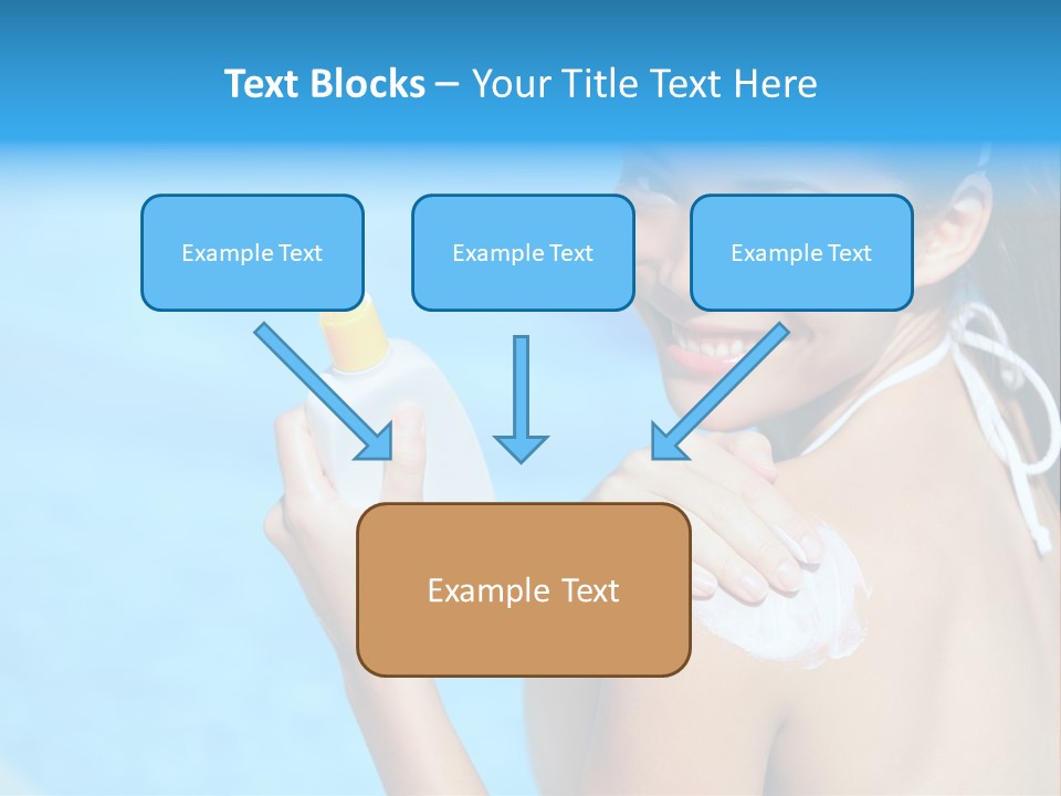 Sunbathing People Sun PowerPoint Template