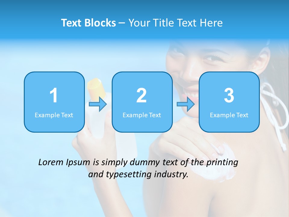 Sunbathing People Sun PowerPoint Template